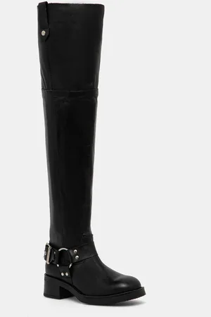 Steve Madden Kozaki skórzane Bosal damskie kolor na słupku SM11003230