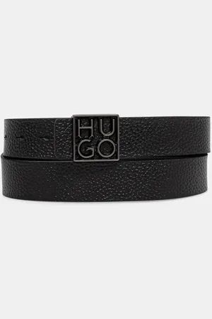 HUGO BOSS Pasek skórzany męski kolor 50529643
