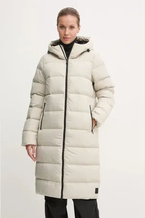 Jack Wolfskin Kurtka puchowa Frozen Palace damska kolor szary zimowa 1204133
