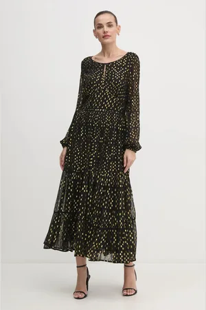 Tommy Hilfiger Sukienka kolor midi rozkloszowana WW0WW43018