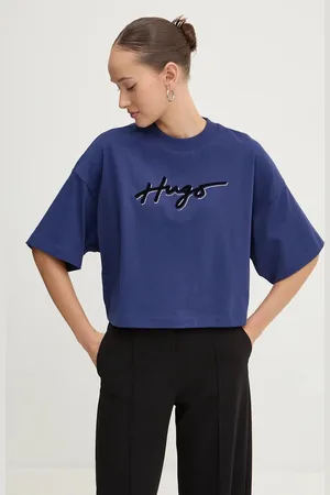 HUGO BOSS T-shirt bawełniany damski kolor 50525278