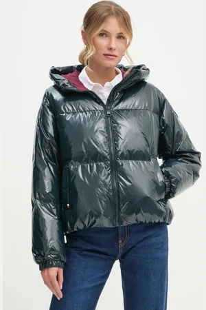 Tommy Hilfiger Kurtka puchowa damska kolor zimowa oversize WW0WW43523
