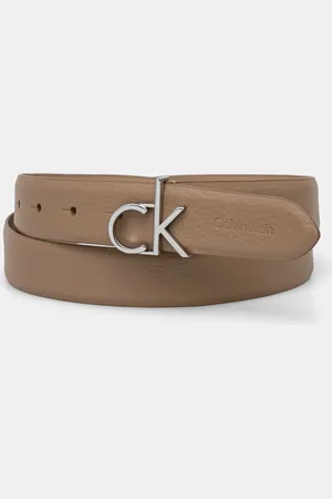 Calvin Klein Pasek skórzany damski kolor K60K613073