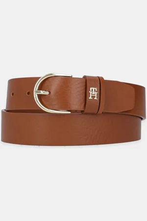 Tommy Hilfiger Pasek skórzany damski kolor AW0AW16837