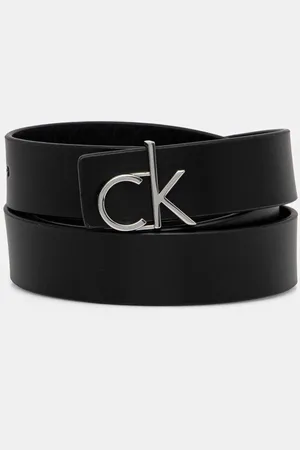 Calvin Klein Pasek skórzany damski kolor K60K613074