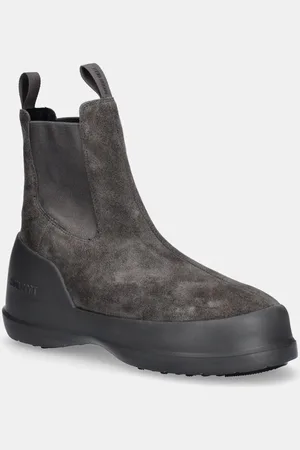 Moon Boot śniegowce zamszowe MB LUNA CHELSEA SUEDE kolor 80D2480050 H005