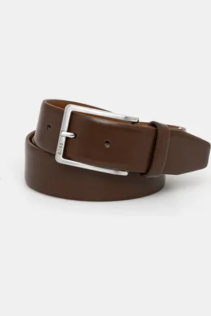 HUGO BOSS Pasek skórzany męski kolor