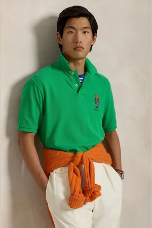 Ralph Lauren Polo bawełniane kolor gładki 710854495