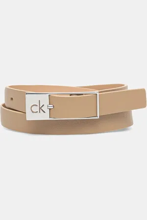Calvin Klein Pasek skórzany damski kolor K60K612864