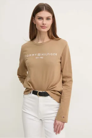 Tommy Hilfiger Longsleeve bawełniany kolor WW0WW43620