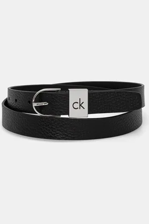 Calvin Klein Pasek skórzany damski kolor K60K612856