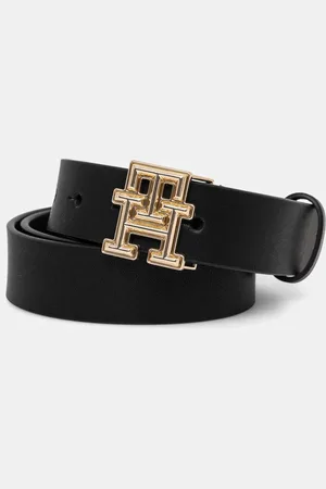 Tommy Hilfiger Pasek skórzany damski kolor AW0AW17281