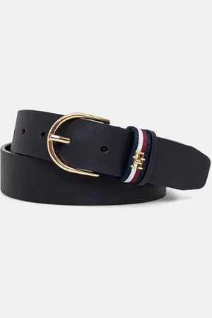 Tommy Hilfiger Pasek skórzany damski kolor AW0AW16835
