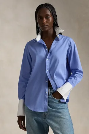 Ralph Lauren Koszula bawełniana damska kolor relaxed z kołnierzykiem klasycznym 211891426
