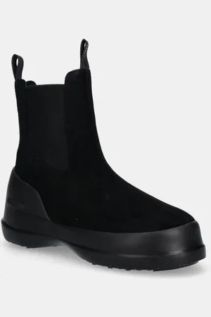 Moon Boot śniegowce zamszowe MB LUNA CHELSEA SUEDE kolor 80D2480050 N001