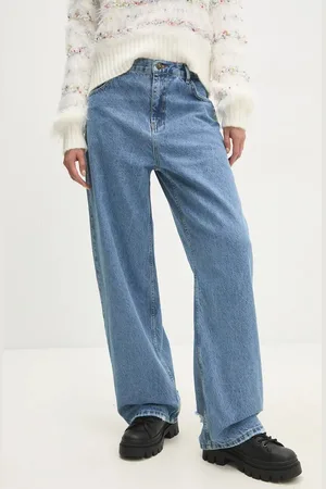 ANSWEAR Lab jeansy damskie medium waist