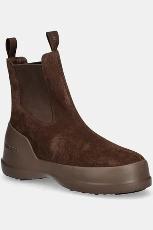 Moon Boot śniegowce zamszowe MB LUNA CHELSEA SUEDE kolor 80D2480050 M004