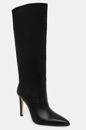 Guess Kozaki skórzane TUB SHAFT BOOT damskie kolor na szpilce 4BGZ29 7103A