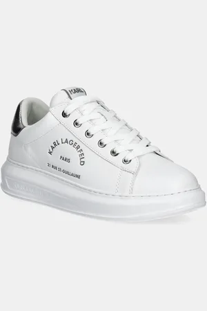 Karl Lagerfeld Sneakersy skórzane KAPRI MENS kolor KL52538K
