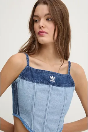 adidas Top jeansowy x Ksenia Schneider kolor gładka IW5671