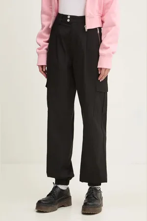 Tommy Hilfiger Spodnie damskie kolor fason cargo high waist DW0DW18592