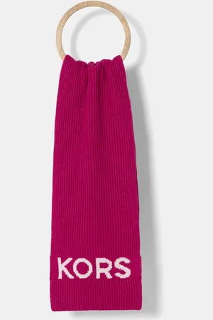 Michael Kors Szalik z domieszką wełny kolor gładki 539877