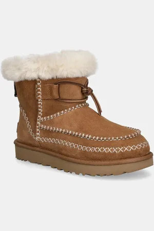 UGG śniegowce zamszowe Classic Mini Alpine kolor 1158251-CHE
