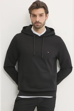 Tommy Hilfiger Bluza bawełniana męska kolor z kapturem melanżowa MW0MW37235