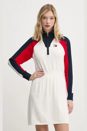 Tommy Hilfiger Sukienka z domieszką wełny kolor mini rozkloszowana DW0DW19467