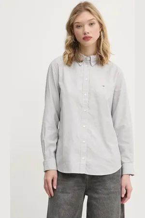 Tommy Hilfiger Koszula bawełniana damska kolor regular z kołnierzykiem klasycznym DW0DW19890