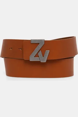 Zadig & Voltaire Pasek skórzany męski kolor LMBT00001