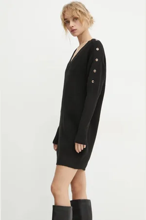 Morgan Sukienka z domieszką wełny RMHIVER kolor mini oversize RMHIVER