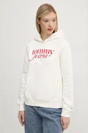 Tommy Hilfiger Bluza damska kolor z kapturem z nadrukiem DW0DW20170