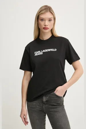 Karl Lagerfeld T-shirt bawełniany damski kolor A1W17005