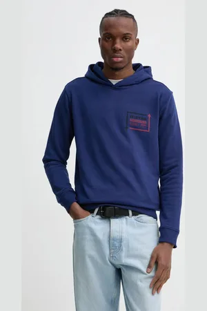 G-Star Bluza męska kolor z kapturem z nadrukiem D25442-D797