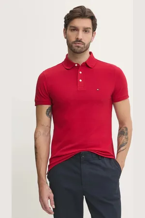 Tommy Hilfiger Polo męski kolor wzorzysty MW0MW17771