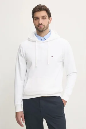 Tommy Hilfiger Bluza bawełniana męska kolor z kapturem melanżowa MW0MW37235