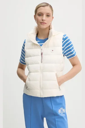 Tommy Hilfiger Bezrękawnik puchowy damski kolor przejściowy WW0WW43773