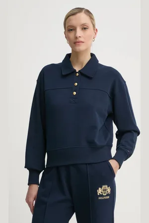 Tommy Hilfiger Bluza bawełniana damska kolor gładka WW0WW44081