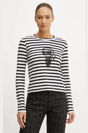 Karl Lagerfeld Longsleeve bawełniany kolor A1W17137