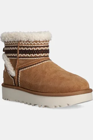 UGG śniegowce zamszowe Classic Mini Atherson kolor 1158281-CHE