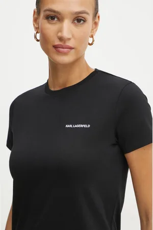 Karl Lagerfeld T-shirt bawełniany damski kolor A1W17019