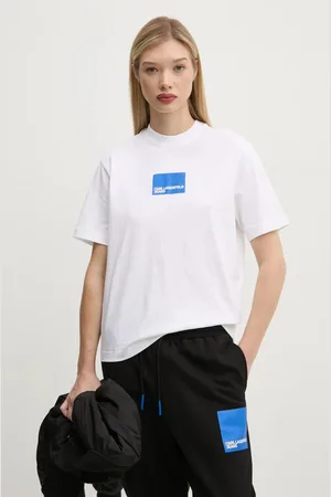 Karl Lagerfeld T-shirt bawełniany damski kolor A1W17006