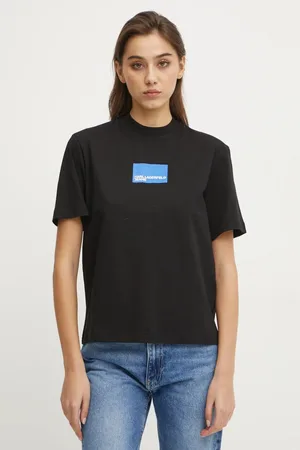 Karl Lagerfeld T-shirt bawełniany damski kolor A1W17006