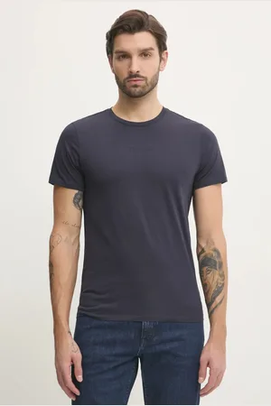 Guess T-shirt bawełniany męski kolor gładki
