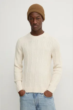 Abercrombie & Fitch Sweter z domieszką wełny męski kolor lekki KI120-4197