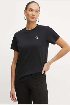 Karl Lagerfeld T-shirt bawełniany damski kolor A1W17025