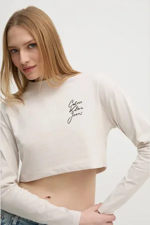 Calvin Klein Longsleeve bawełniany kolor J20J224991