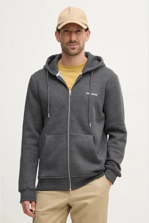 Pepe Jeans Bluza DAMIAN ZIP męska kolor z kapturem gładka PM582752