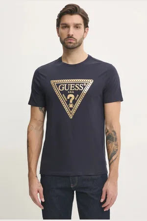 Guess T-shirt bawełniany męski kolor z nadrukiem M5RI49 K9RM1